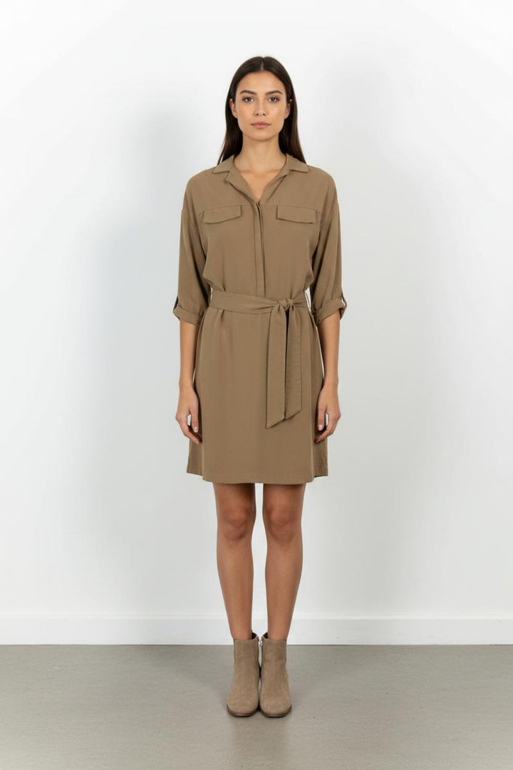 Robe Chemise Beige - Taille M/38 de la marque ZAPA | PARAD98973 - Vendu par Paradigme - Image 1