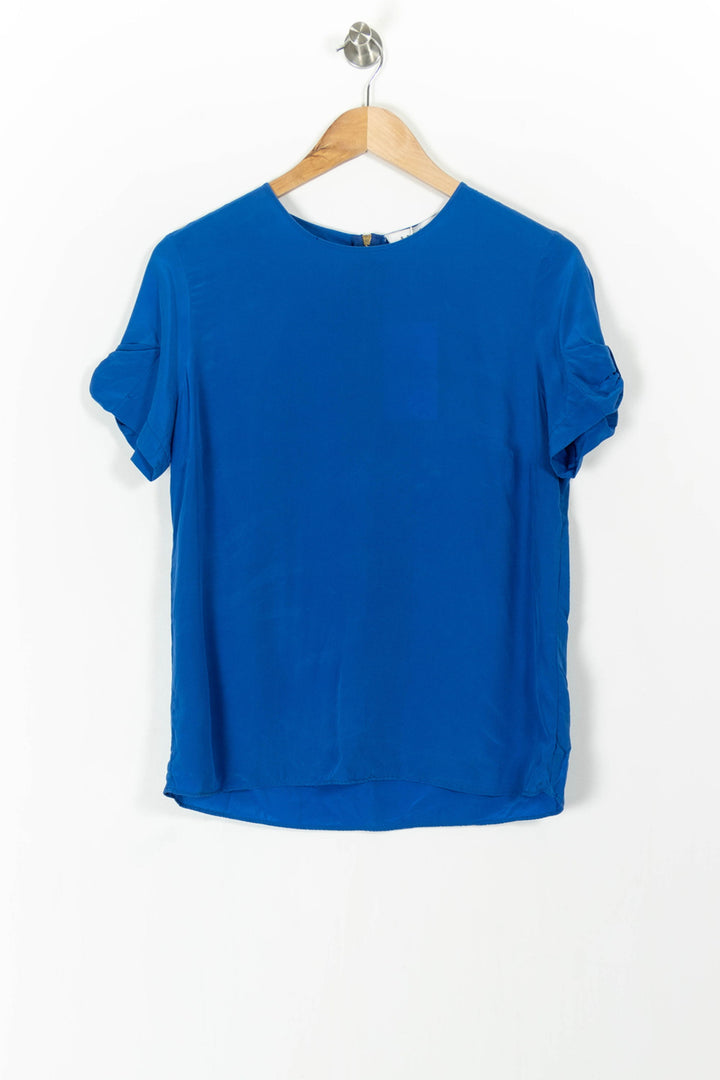 Blouse Bleue - Taille M/38 de la marque Sandro | PARAD98974 - Vendu par Paradigme - Image 2
