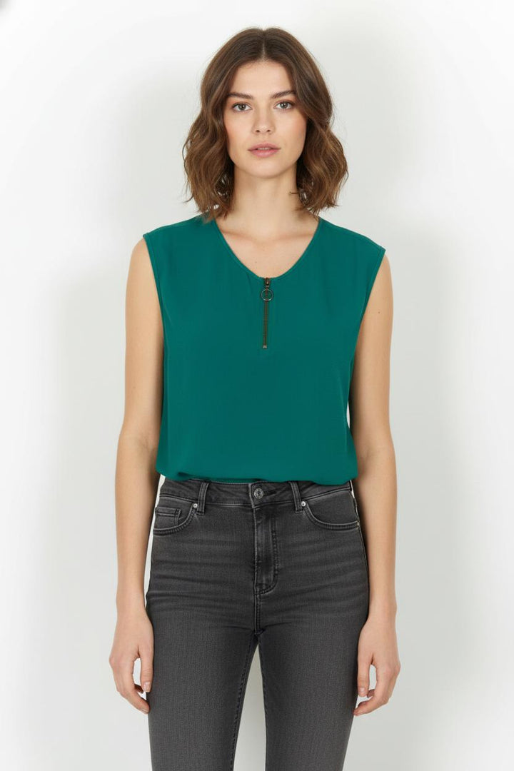 Blouse Verte - Taille S/36 de la marque IKKS | PARAD98976 - Vendu par Paradigme - Image 1