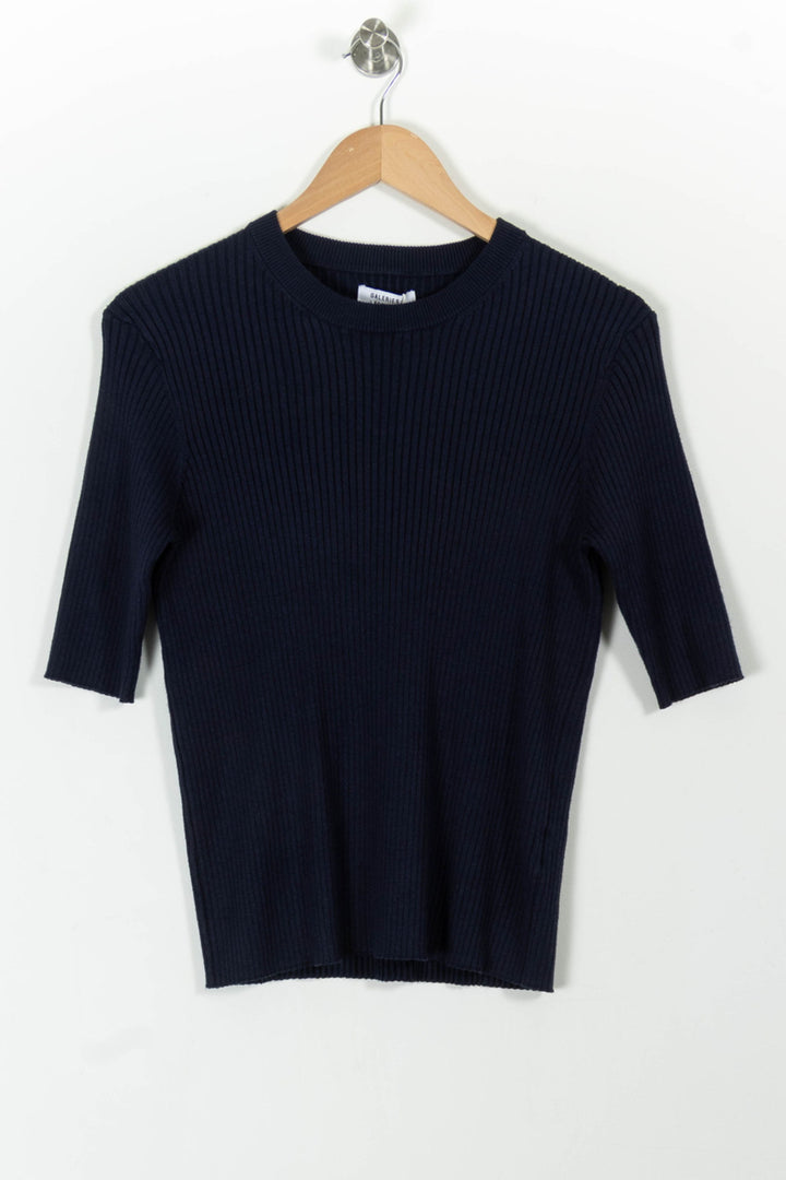 Pull Côtelé Bleu - Taille XL/42 de la marque Galeries Lafayette | PARAD98984 - Vendu par Paradigme - Image 2