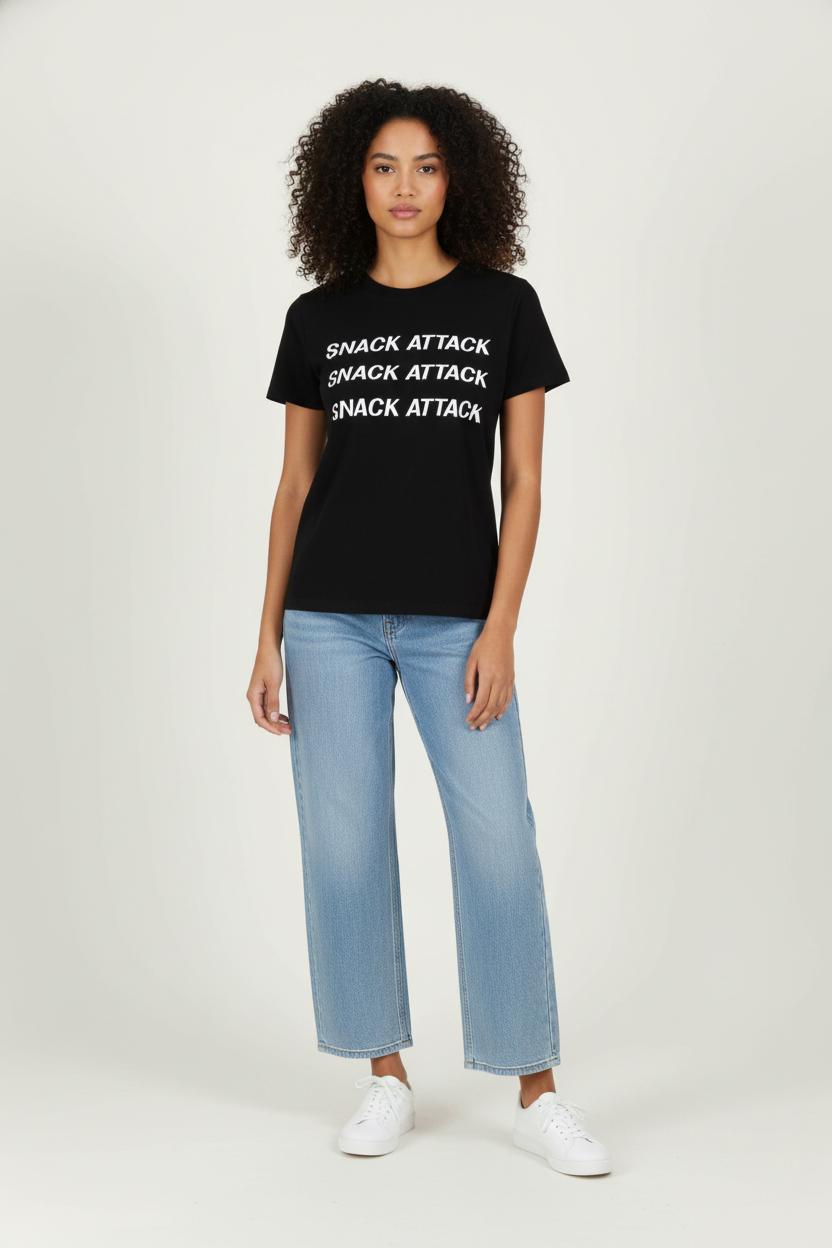 Tee-shirt Noir et Blanc - Taille M/38 de la marque Ganni | PARAD98987 - Vendu par Paradigme - Image 1