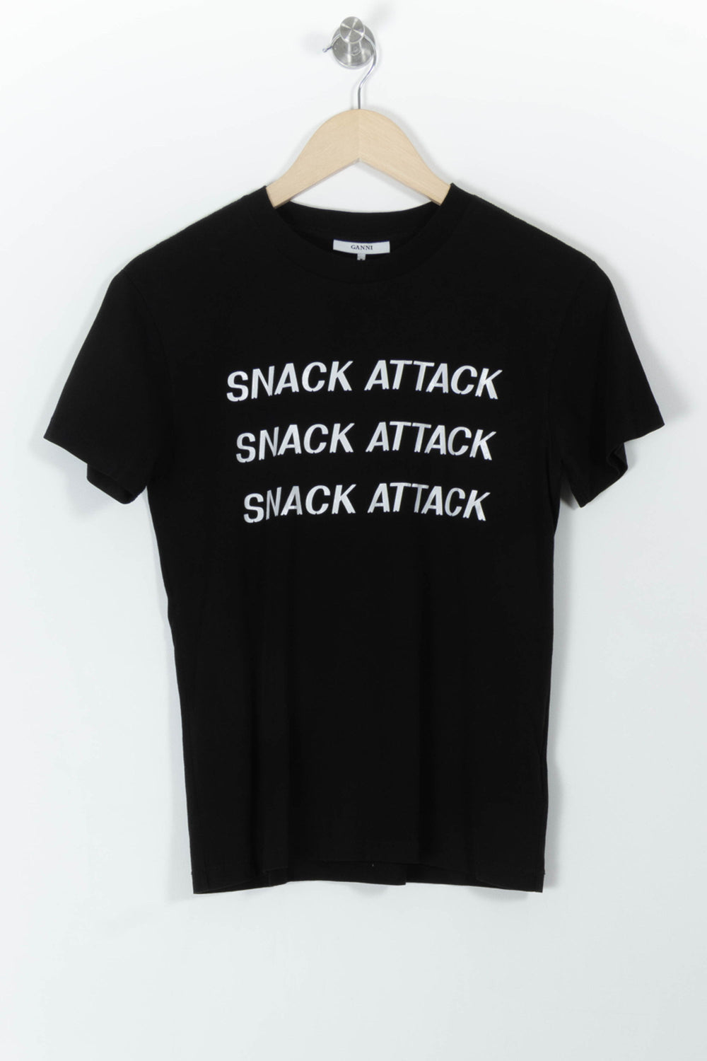 Tee-shirt Noir et Blanc - Taille M/38 de la marque Ganni | PARAD98987 - Vendu par Paradigme - Image 2