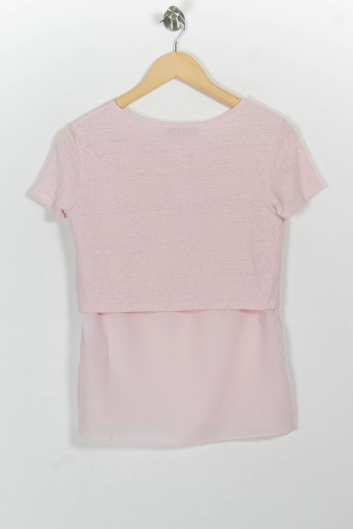 Tee-shirt Rose - Taille M/38 de la marque Sandro | PARAD98989 - Vendu par Paradigme - Image 4