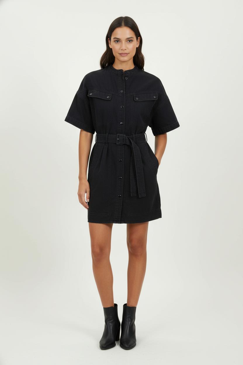 Robe en Jean Noire - Taille XS/34 de la marque Isabel Marant | PARAD98992 - Vendu par Paradigme - Image 1