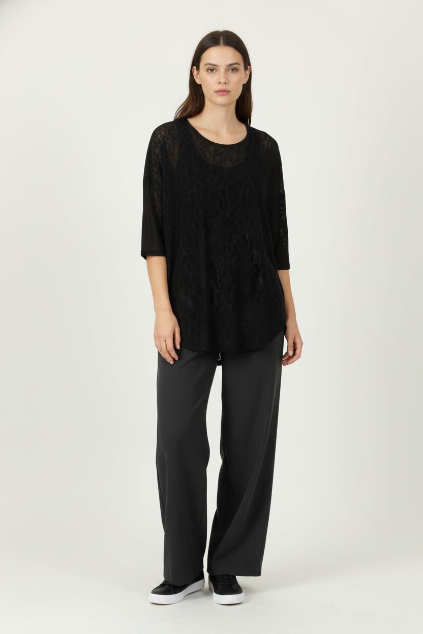 Blouse Noire - Taille M/38 de la marque Suncoo | PARAD98993 - Vendu par Paradigme - Image 1