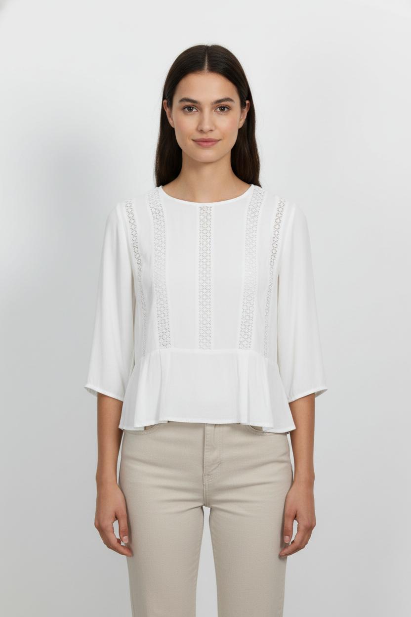 Blouse Blanche - Taille M/38 de la marque Comptoir des Cotonniers | PARAD98996 - Vendu par Paradigme - Image 1