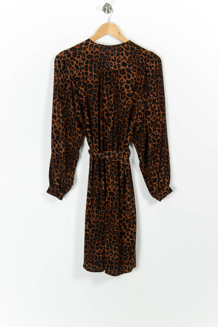 Robe Léopard Marron et Noir - Taille S/36 de la marque La Fée Maraboutée | PARAD99001 - Vendu par Paradigme - Image 4