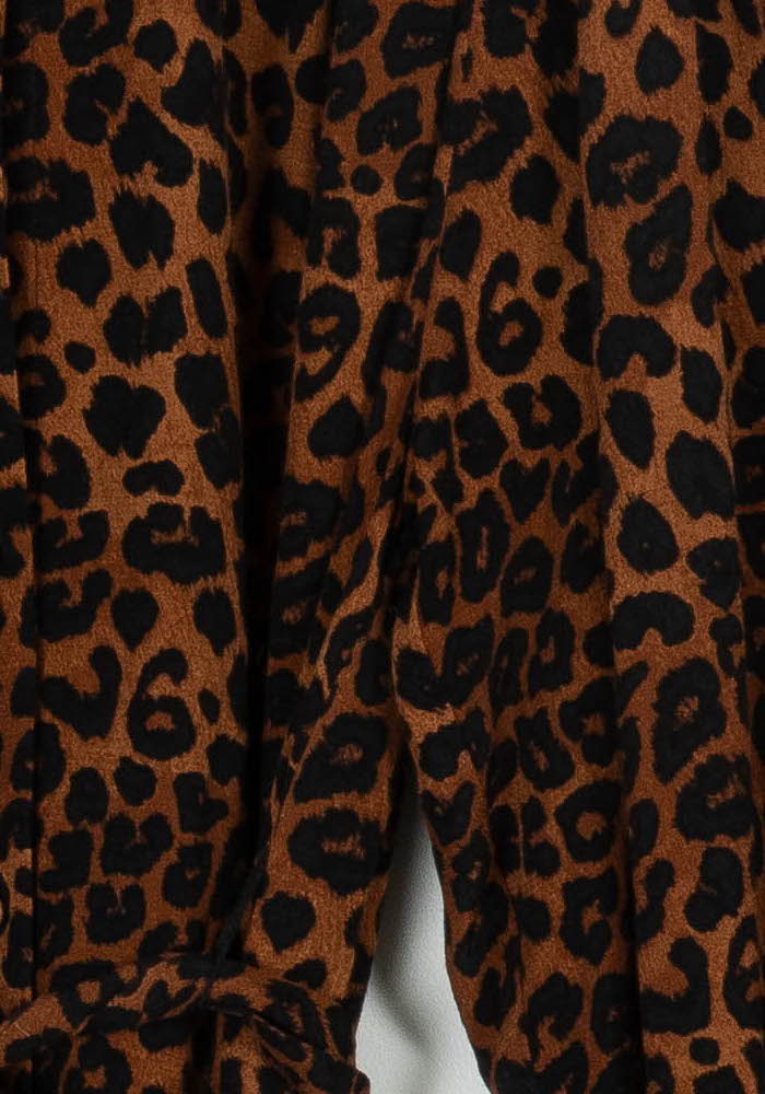 Robe Léopard Marron et Noir - Taille S/36 de la marque La Fée Maraboutée | PARAD99001 - Vendu par Paradigme - Image 3