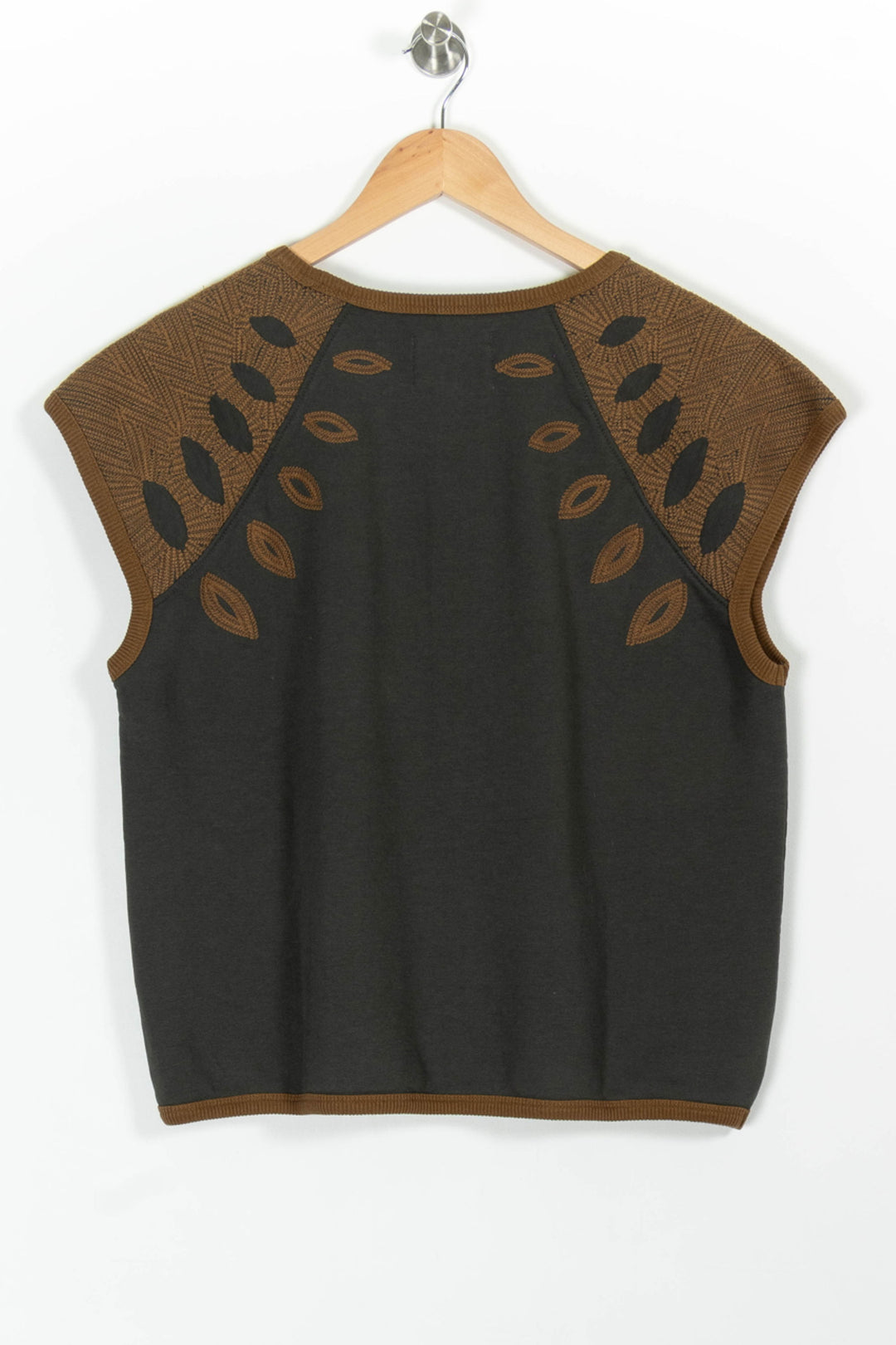 Débardeur Noir et Marron - Taille L/40 de la marque Léon & Harper | PARAD99003 - Vendu par Paradigme - Image 4