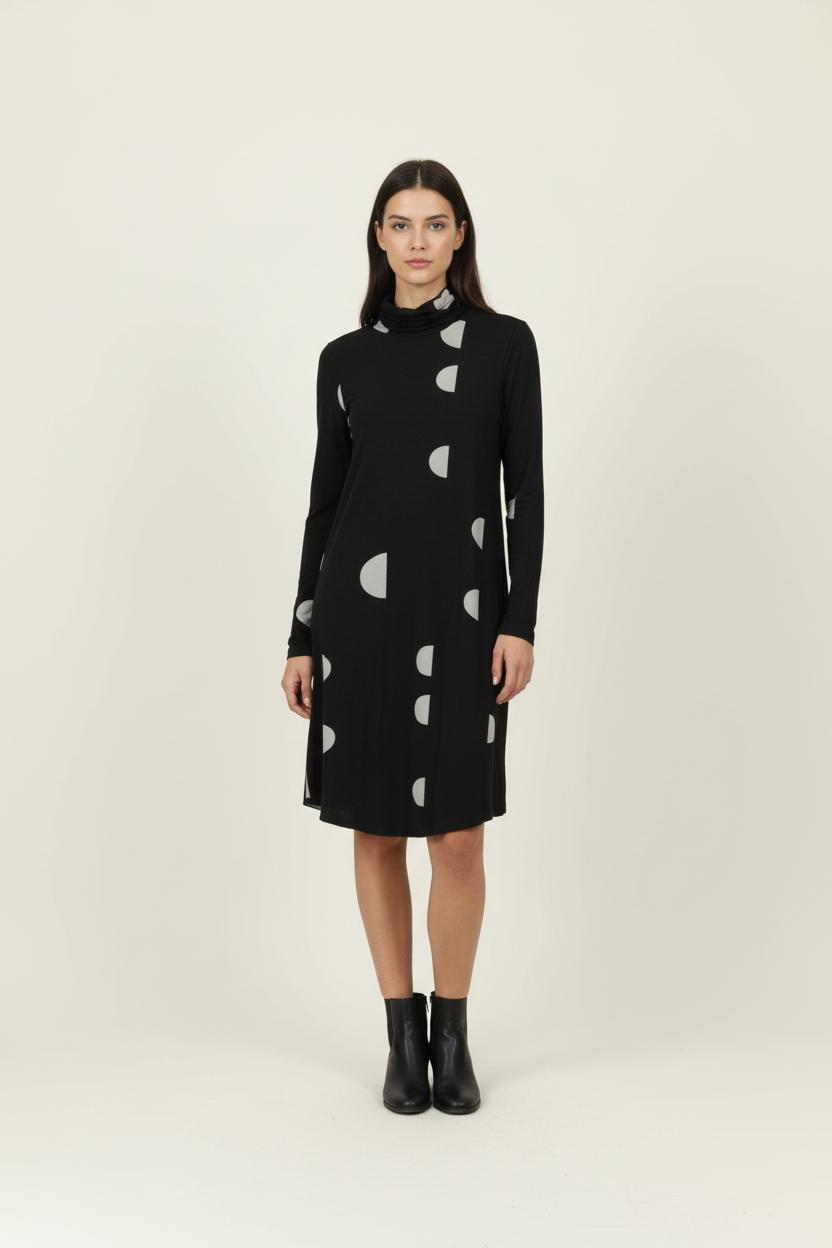 Robe Noire et Blanche - Taille XS/34 de la marque La Fée Maraboutée | PARAD99005 - Vendu par Paradigme - Image 1