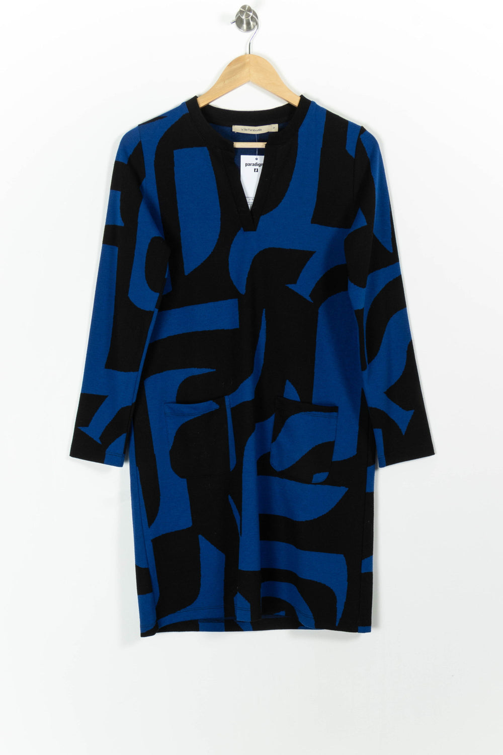 Robe Bleu et Noir - Taille S/36 de la marque La Fée Maraboutée | PARAD99007 - Vendu par Paradigme - Image 2