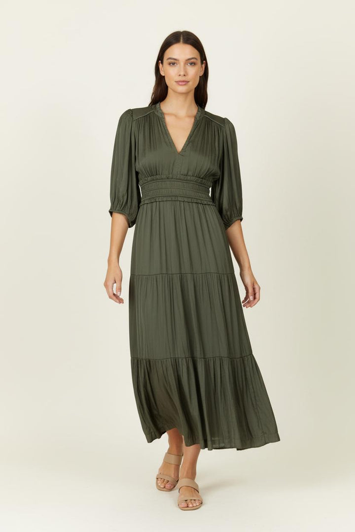 Robe Midi Verte - Taille L/40 de la marque ba&sh | PARAD99010 - Vendu par Paradigme - Image 1