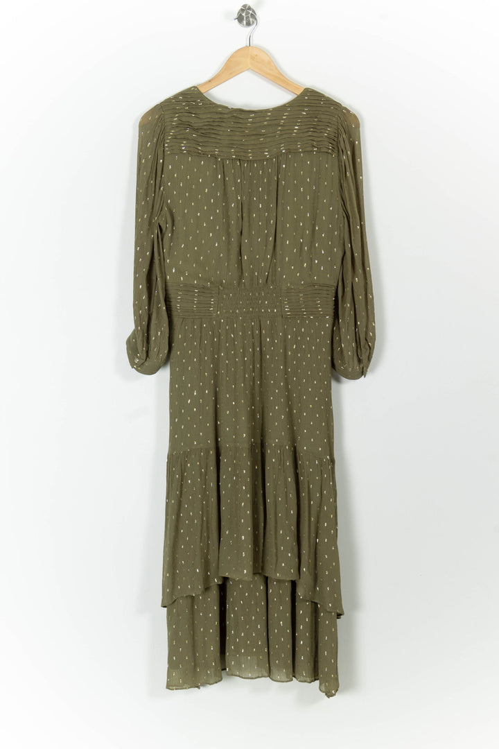 Robe Midi Verte - Taille L/40 de la marque ba&sh | PARAD99011 - Vendu par Paradigme - Image 4