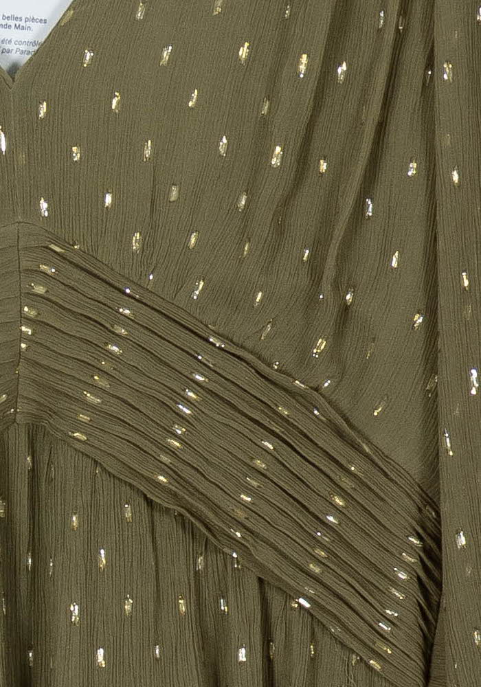Robe Midi Verte - Taille L/40 de la marque ba&sh | PARAD99011 - Vendu par Paradigme - Image 3