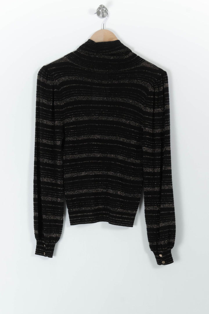 Pull Noir et Argenté - Taille S/36 de la marque Petite Mendigote | PARAD99017 - Vendu par Paradigme - Image 4