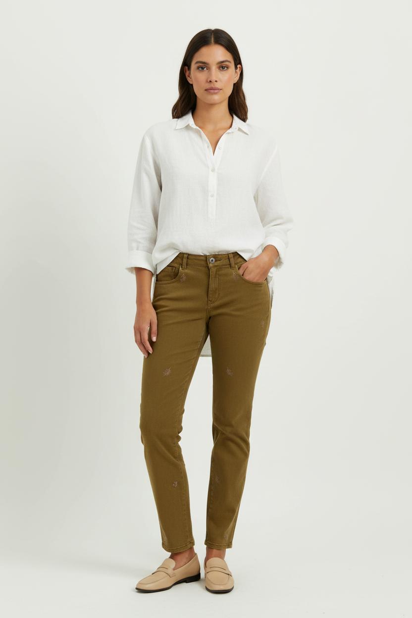 Jean Jaune - Taille XS/34 de la marque IKKS | PARAD99019 - Vendu par Paradigme - Image 1