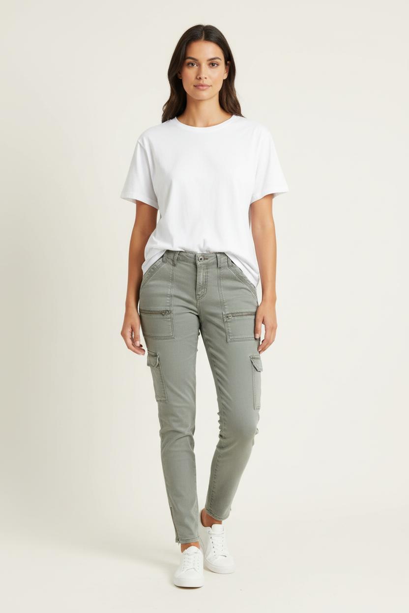 Jean Cargo Gris - Taille M/38 de la marque IKKS | PARAD99020 - Vendu par Paradigme - Image 1