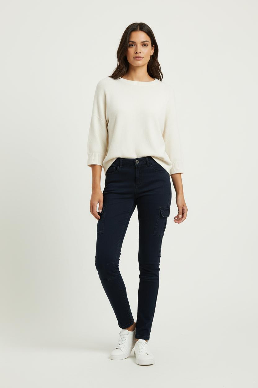Pantalon Cargo Bleu - Taille S/36 de la marque IKKS | PARAD99021 - Vendu par Paradigme - Image 1