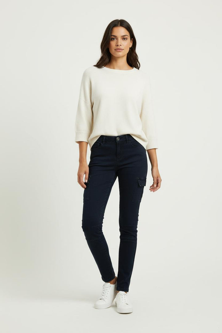 Pantalon Cargo Bleu - Taille S/36 de la marque IKKS | PARAD99021 - Vendu par Paradigme - Image 1