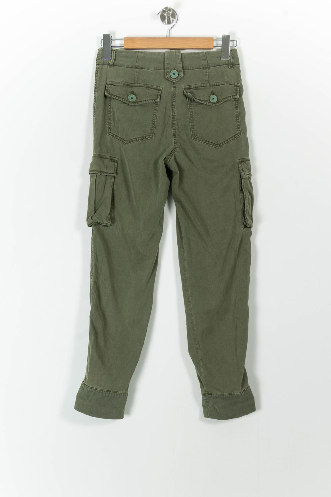 Pantalon Cargo Vert - Taille XS/34 de la marque Caroll | PARAD99024 - Vendu par Paradigme - Image 4