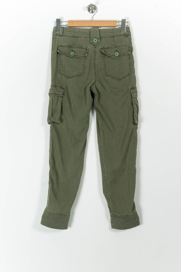 Pantalon Cargo Vert - Taille XS/34 de la marque Caroll | PARAD99024 - Vendu par Paradigme - Image 4