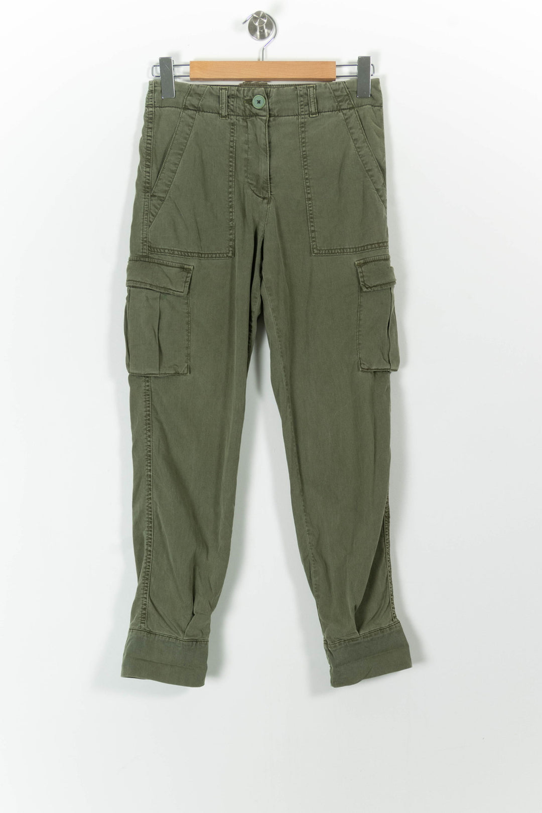Pantalon Cargo Vert - Taille XS/34 de la marque Caroll | PARAD99024 - Vendu par Paradigme - Image 2