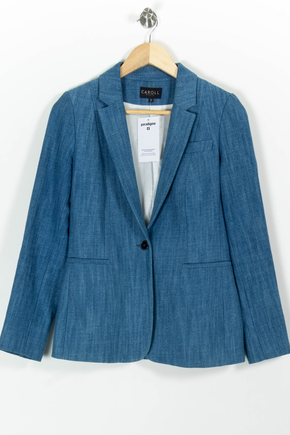 Blazer Bleu - Taille S/36 de la marque Caroll | PARAD99029 - Vendu par Paradigme - Image 2