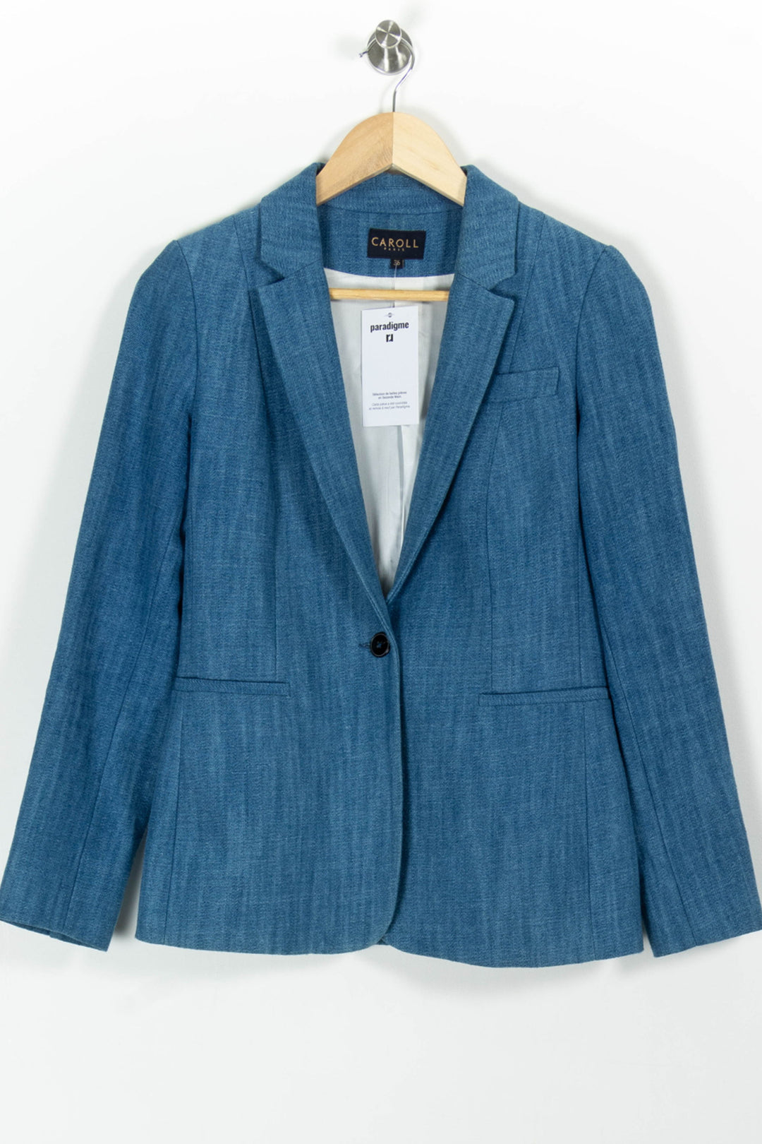 Blazer Bleu - Taille S/36 de la marque Caroll | PARAD99029 - Vendu par Paradigme - Image 2