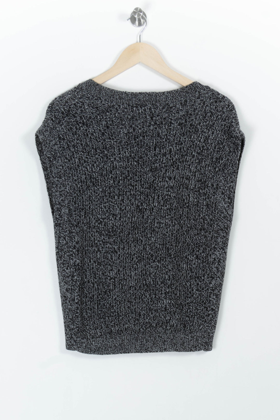 Pull Sans Manches Noir et Gris - Taille S/36 de la marque Caroll | PARAD99030 - Vendu par Paradigme - Image 4