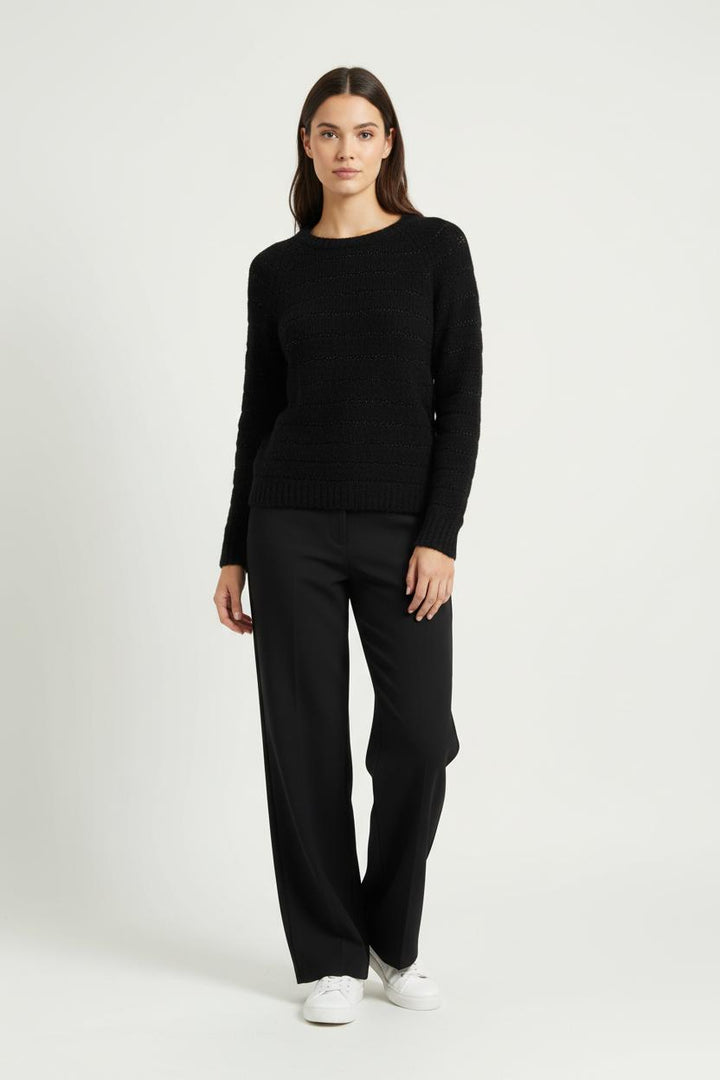 Pull Noir - Taille S/36 de la marque La Fée Maraboutée | PARAD99033 - Vendu par Paradigme - Image 1