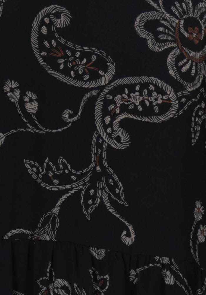 Robe Noire et Grise - Taille L/40 de la marque La Fée Maraboutée | PARAD99037 - Vendu par Paradigme - Image 3