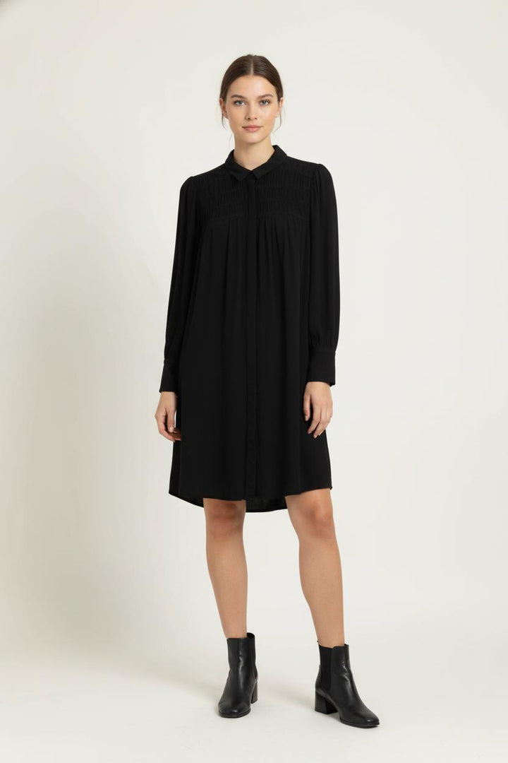 Robe Chemise Noire - Taille L/40 de la marque La Fée Maraboutée | PARAD99042 - Vendu par Paradigme - Image 1