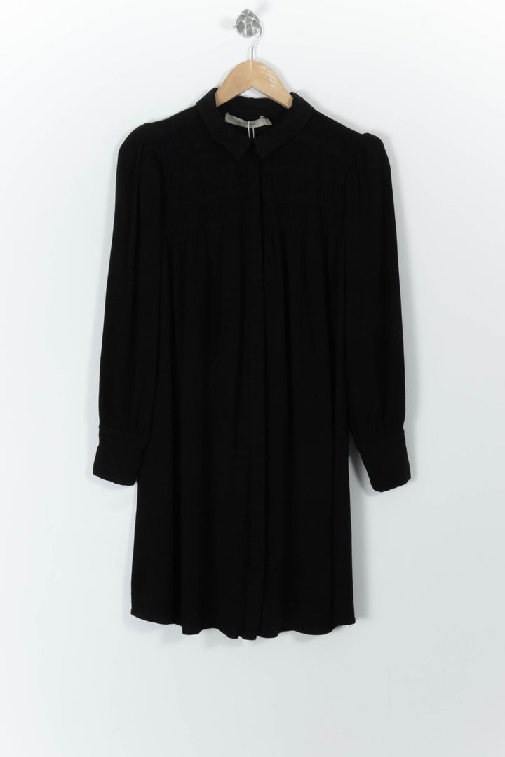Robe Chemise Noire - Taille L/40 de la marque La Fée Maraboutée | PARAD99042 - Vendu par Paradigme - Image 2