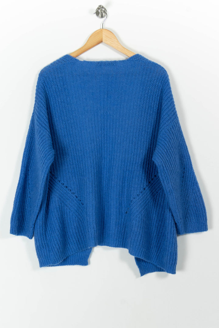 Cardigan Bleu - Taille L/40 de la marque La Fée Maraboutée | PARAD99044 - Vendu par Paradigme - Image 4