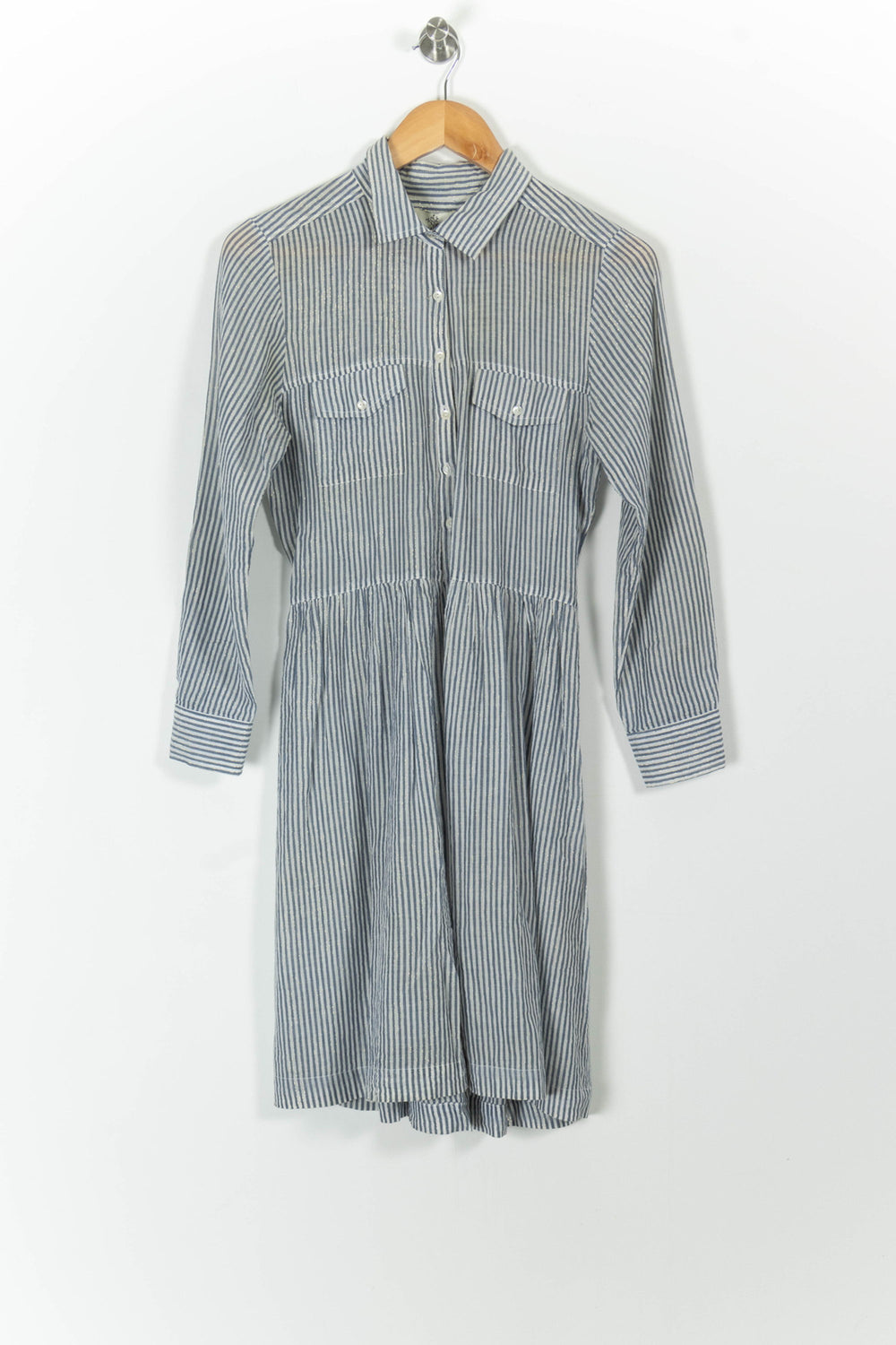 Robe Chemise Bleu et Blanc - Taille S/36 de la marque Stella Forest | PARAD99046 - Vendu par Paradigme - Image 2