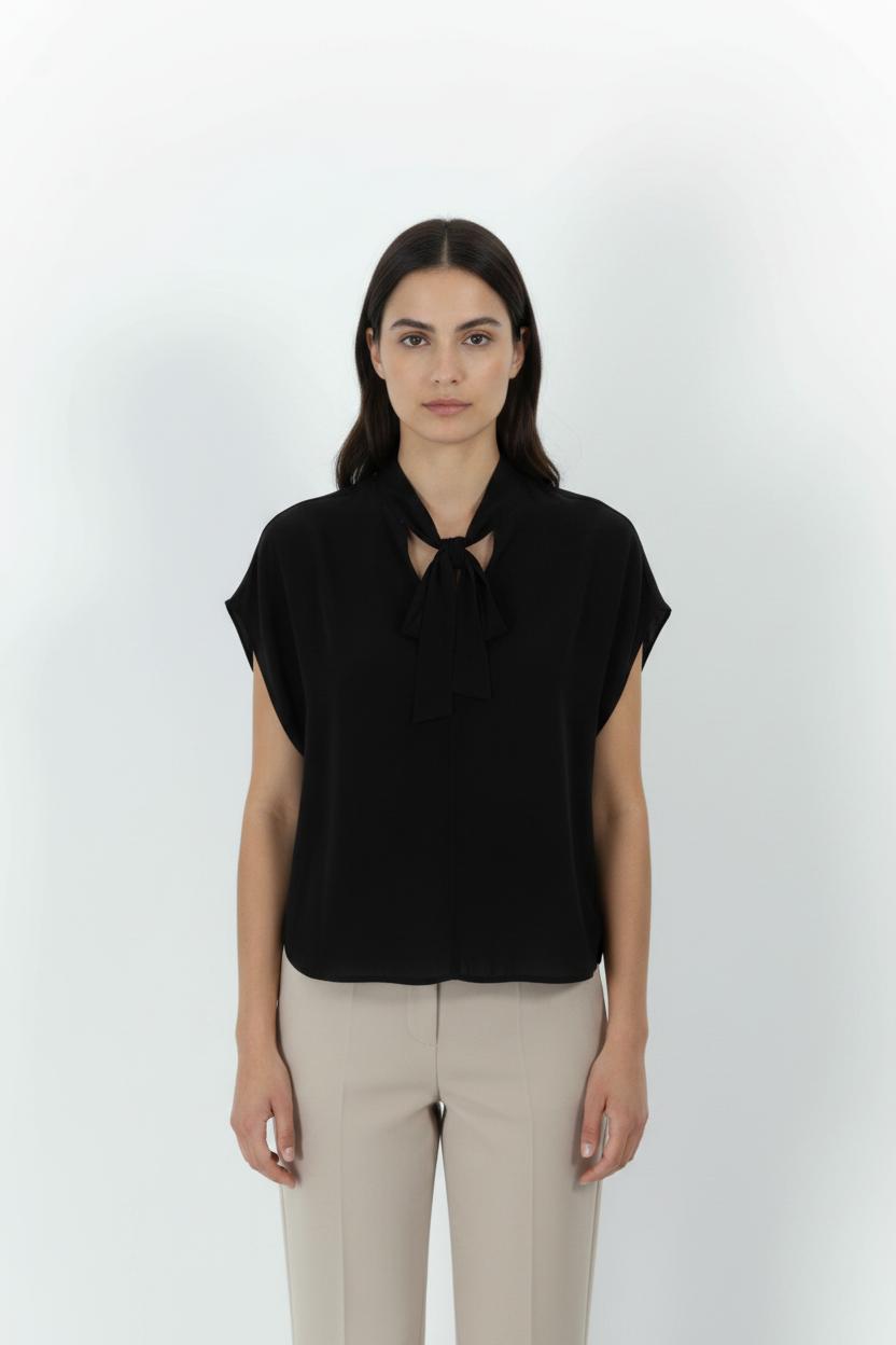 Blouse Noire - Taille S/36 de la marque Vanessa Bruno | PARAD99061 - Vendu par Paradigme - Image 1