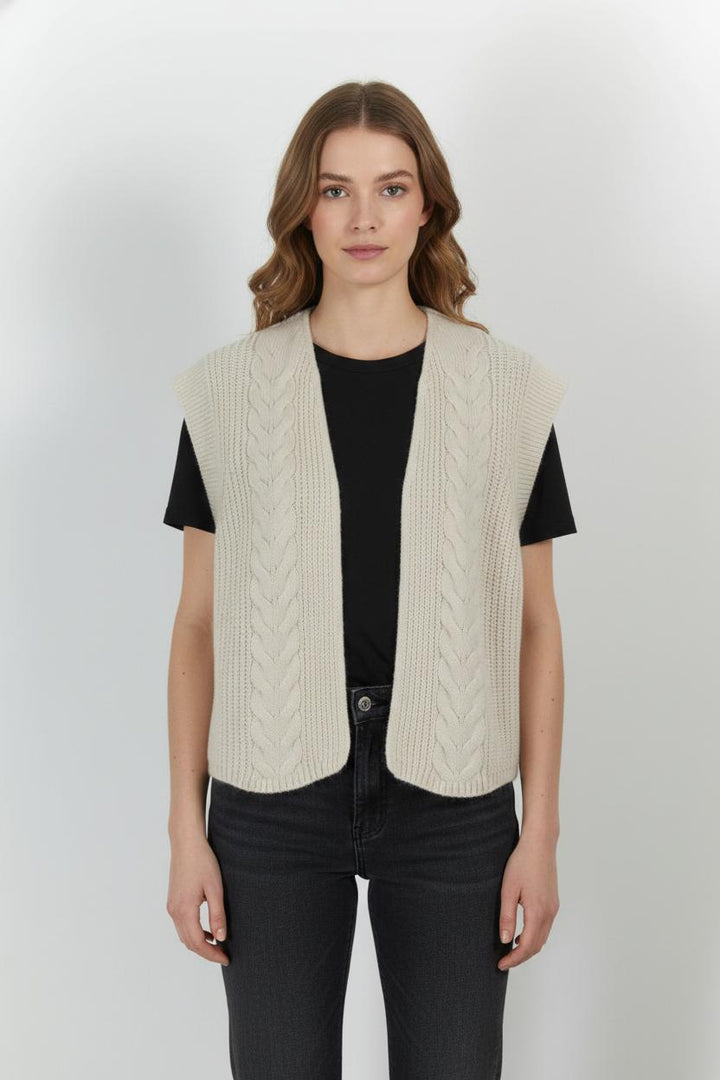 Gilet Blanc - Taille L/40 de la marque La Fée Maraboutée | PARAD99063 - Vendu par Paradigme - Image 1
