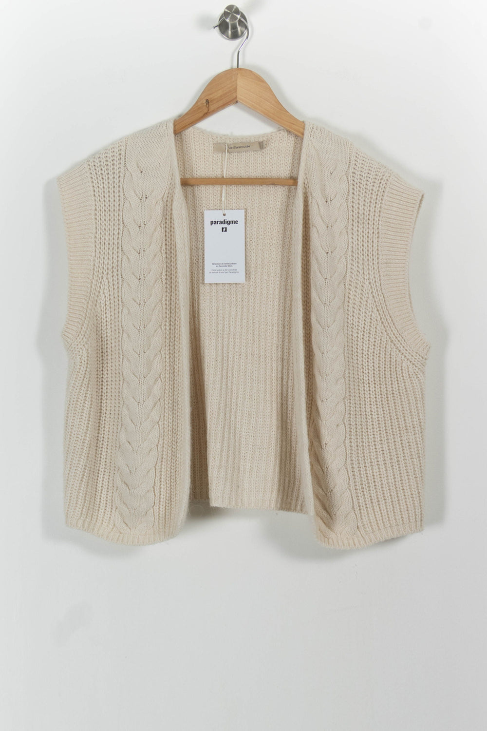 Gilet Blanc - Taille L/40 de la marque La Fée Maraboutée | PARAD99063 - Vendu par Paradigme - Image 2