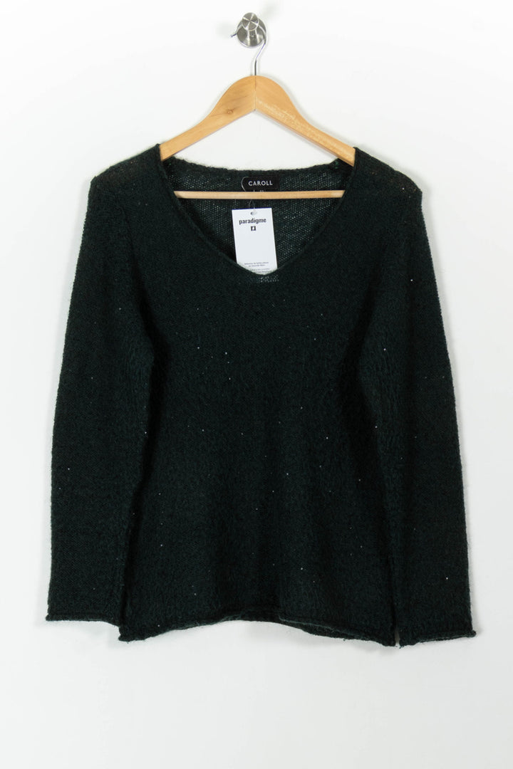 Pull Vert - Taille XL/42 de la marque Caroll | PARAD99075 - Vendu par Paradigme - Image 2