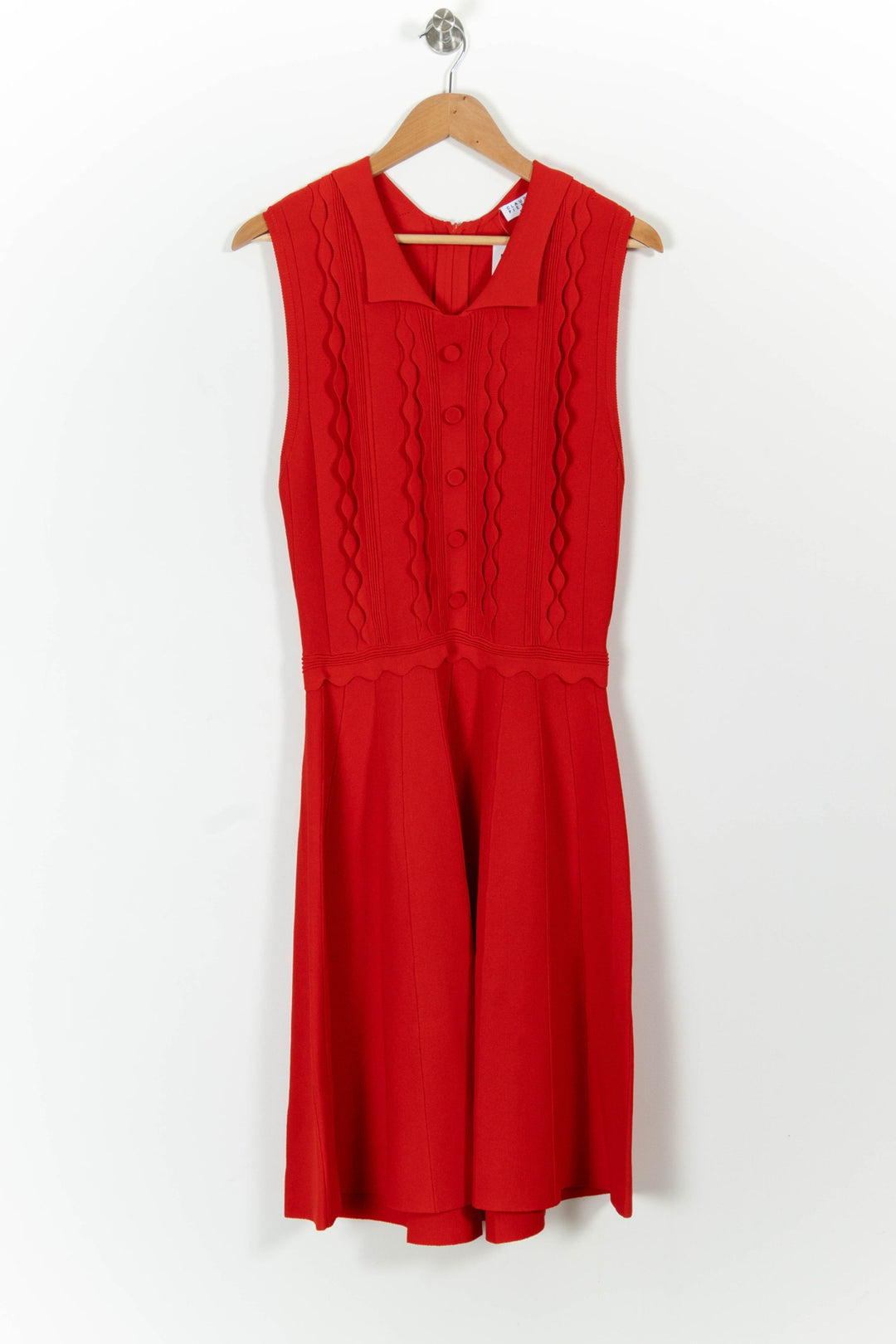 Robe Sans Manches Rouge - Taille L/40 de la marque Claudie Pierlot | PARAD99077 - Vendu par Paradigme - Image 2