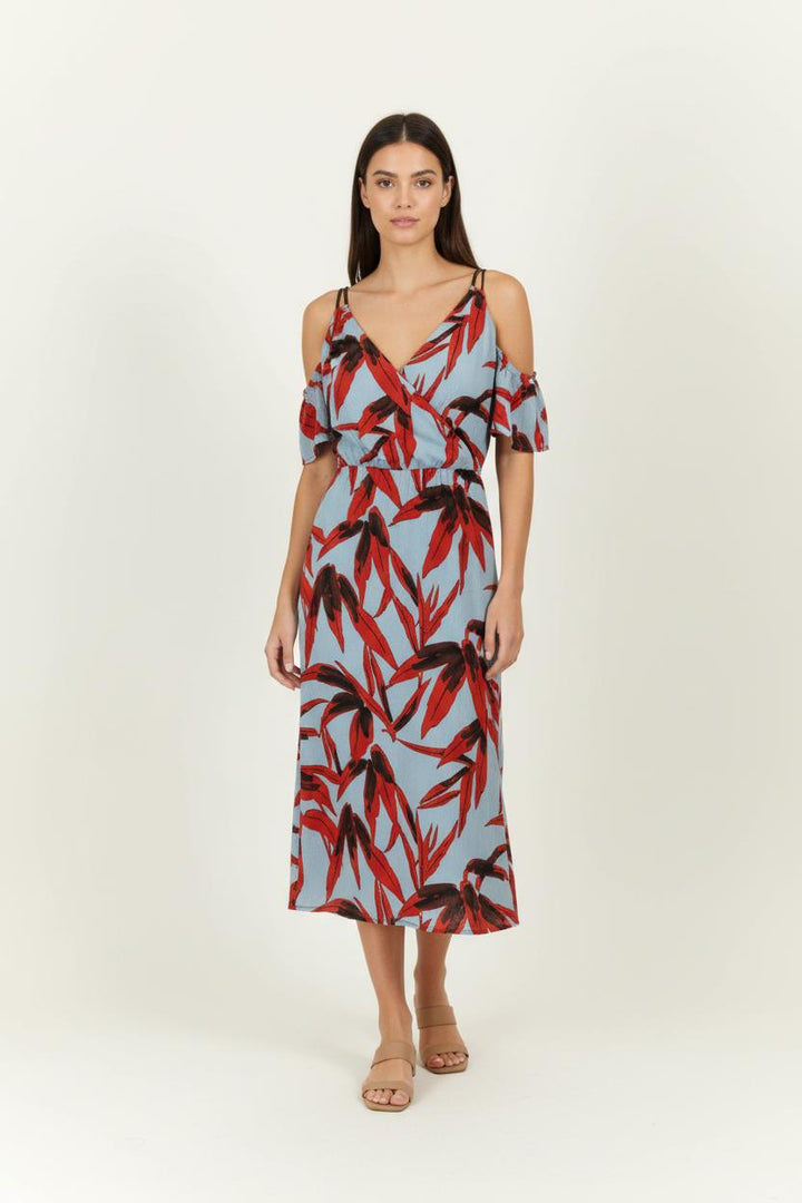 Robe Bleu et Rouge - Taille L/40 de la marque La Fée Maraboutée | PARAD99080 - Vendu par Paradigme - Image 1