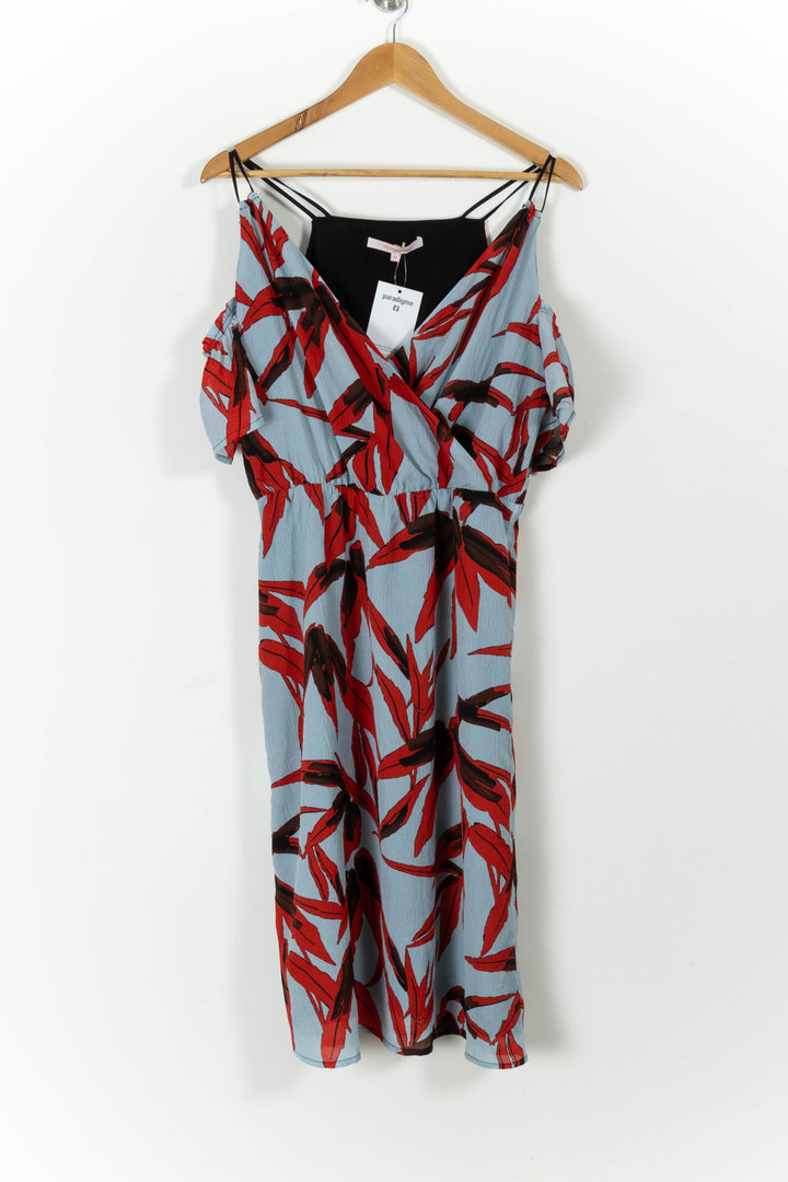 Robe Bleu et Rouge - Taille L/40 de la marque La Fée Maraboutée | PARAD99080 - Vendu par Paradigme - Image 2