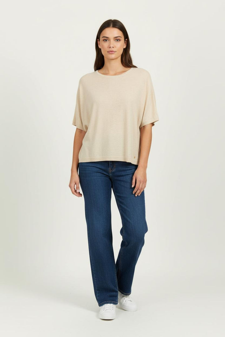 T-shirt Beige - Taille XS/34 de la marque Des petits hauts | PARAD99081 - Vendu par Paradigme - Image 1
