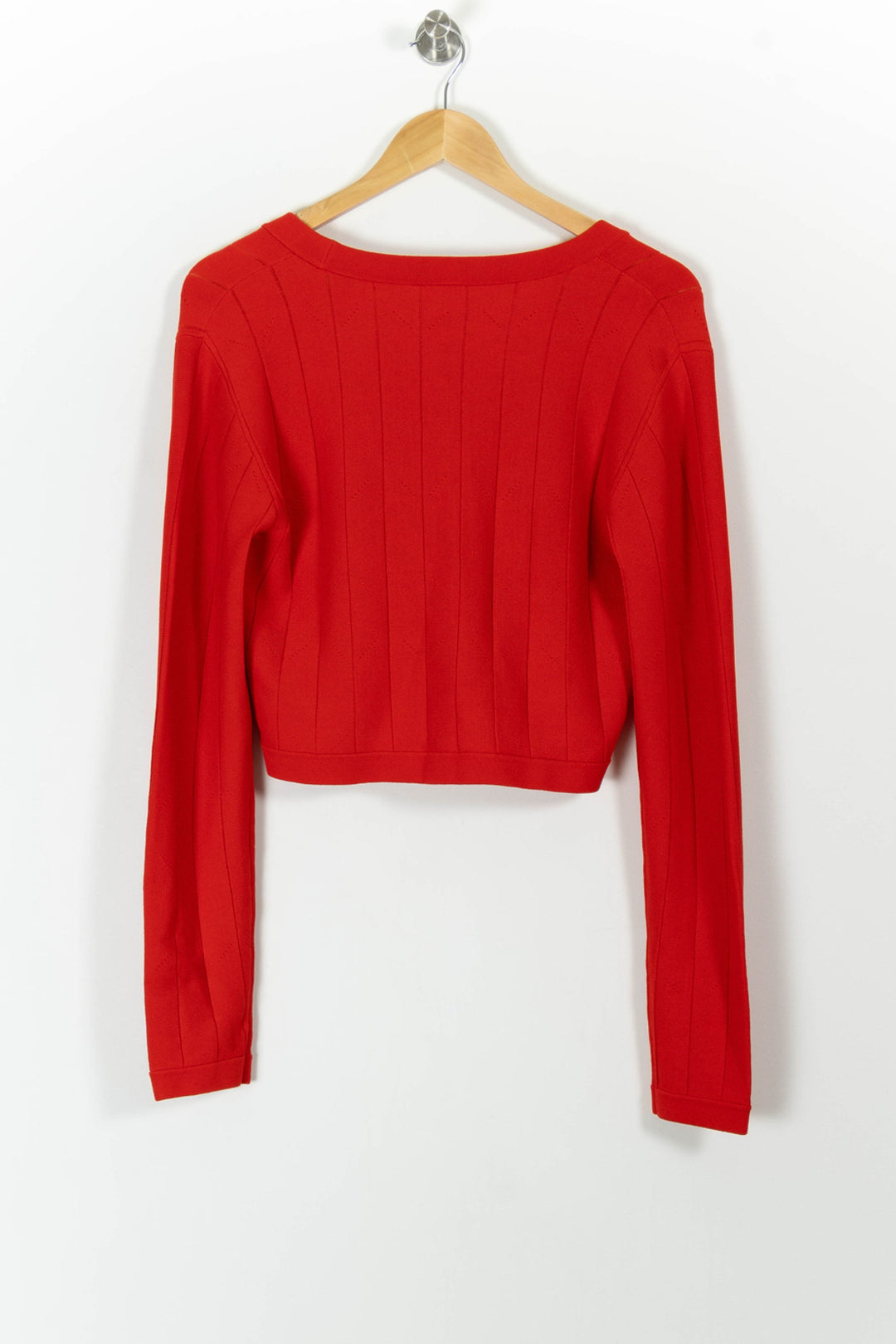 Cardigan Rouge - Taille L/40 de la marque Claudie Pierlot | PARAD99083 - Vendu par Paradigme - Image 4