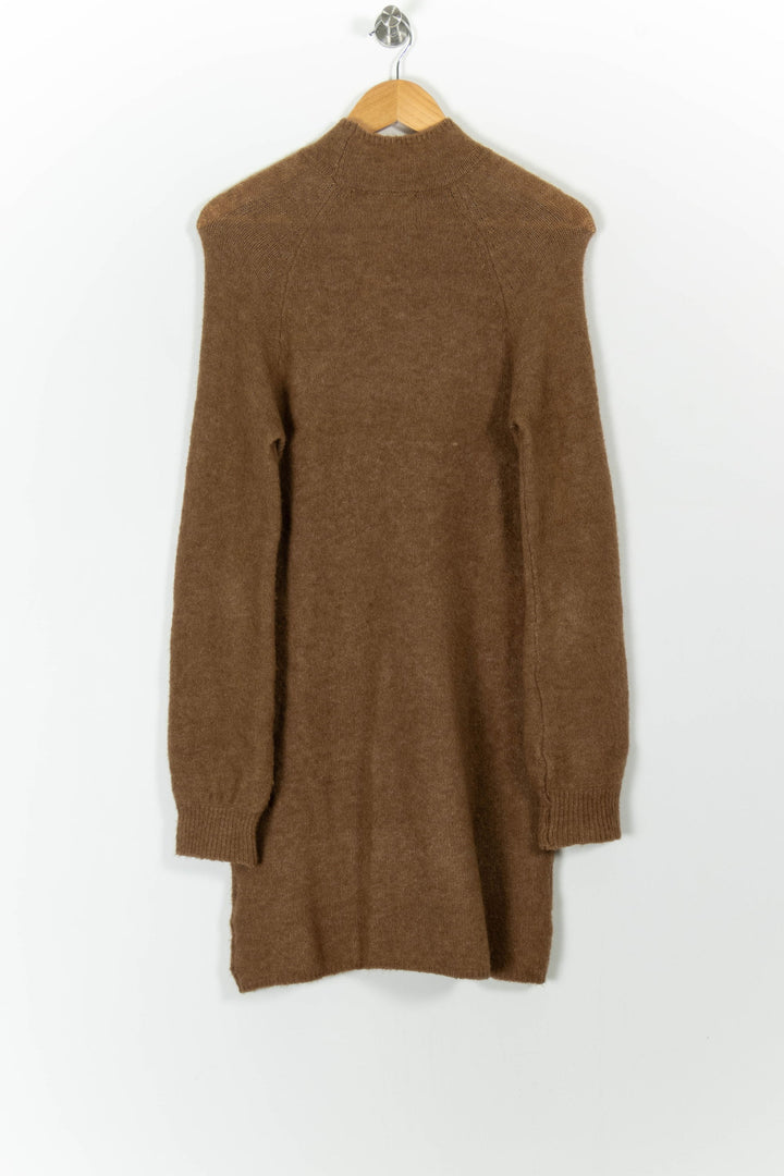 Robe Pull Marron - Taille XS/34 de la marque SAAJ | PARAD99084 - Vendu par Paradigme - Image 4