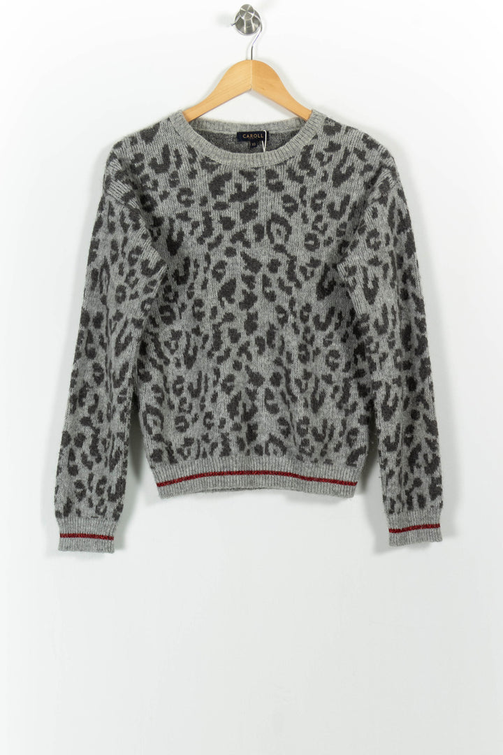Pull Gris et Noir - Taille XS/34 de la marque Caroll | PARAD99090 - Vendu par Paradigme - Image 2