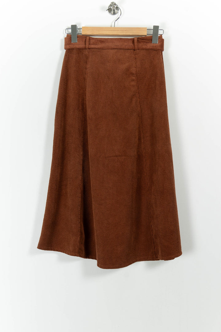 Jupe Longue Marron - Taille XS/34 de la marque La Fée Maraboutée | PARAD99093 - Vendu par Paradigme - Image 4