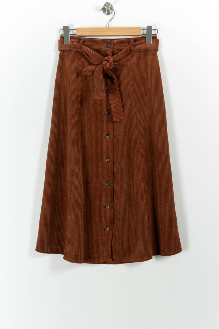 Jupe Longue Marron - Taille XS/34 de la marque La Fée Maraboutée | PARAD99093 - Vendu par Paradigme - Image 2