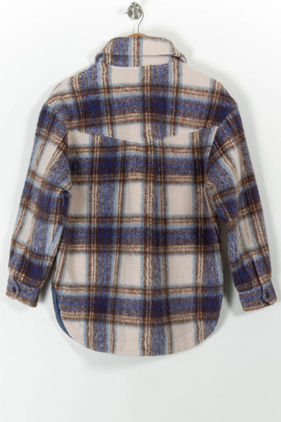Veste À Carreaux Bleue et Marron - Taille S/36 de la marque Suncoo | PARAD99096 - Vendu par Paradigme - Image 4