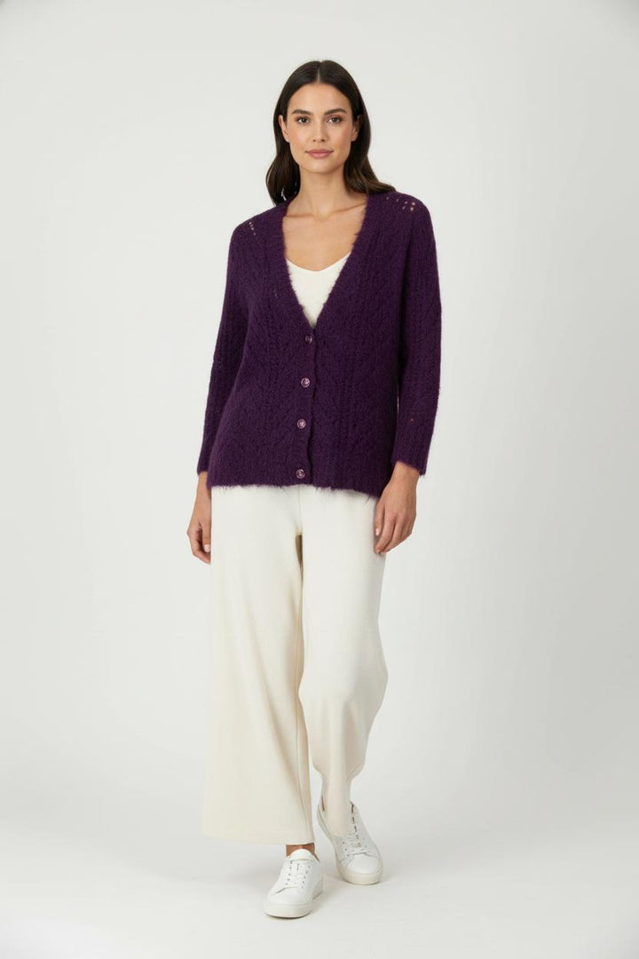 Cardigan Violet - Taille XS/34 de la marque Louizon | PARAD99100 - Vendu par Paradigme - Image 1